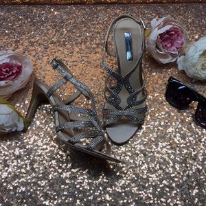 INC Embellished Heeled Sandals 9M